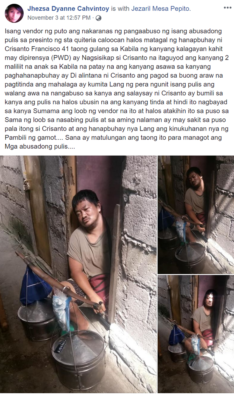 Disabled Puto Vendor