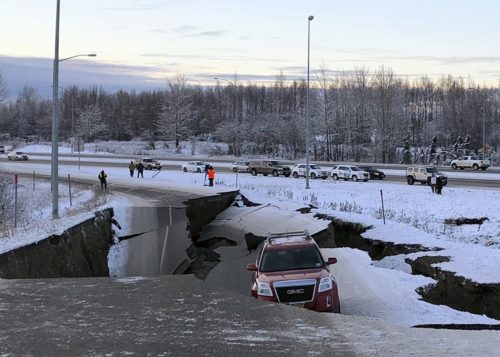 Alaska Earthquake Road