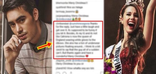 Catriona Gray, Clint Bondad