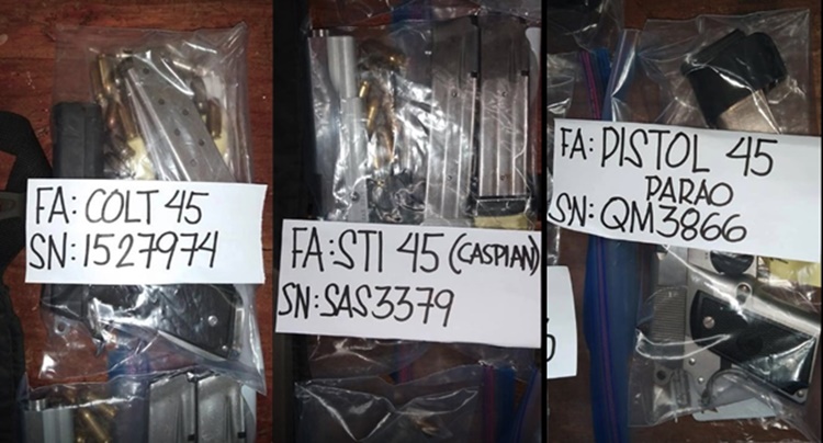 Firearms of Iloilo Mayor Garin