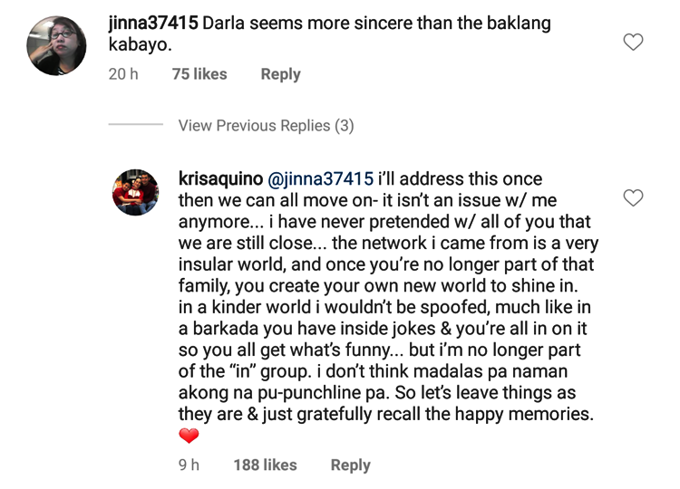 Kris Aquino Response