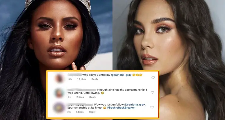 Miss Universe South Africa Slammed After Unfollowing Catriona On IG?