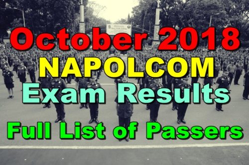 NAPOLCOM Exam Results