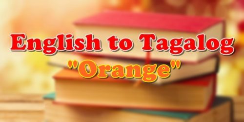 English To Tagalog Orange