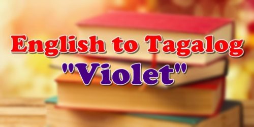 English To Tagalog Violet
