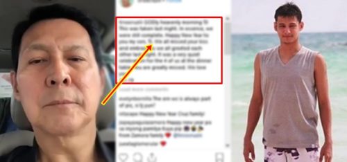 Tirso Cruz New Year Message Son TJ