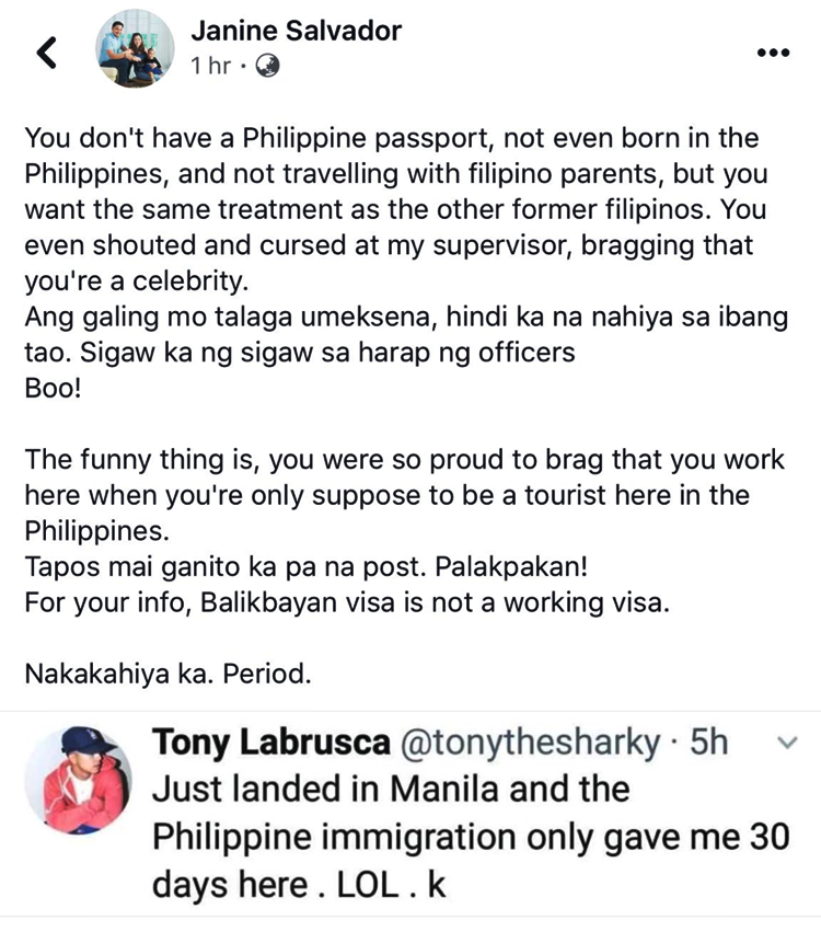 Tony Labrusca Rude Behavior
