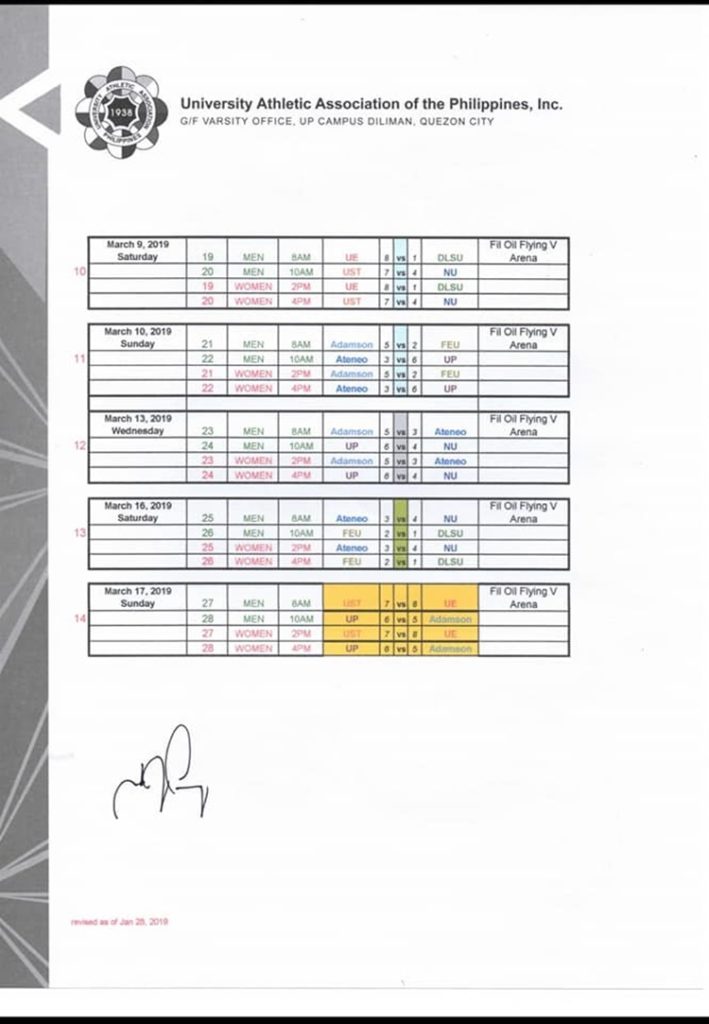 UAAP Season 81 Volleyball