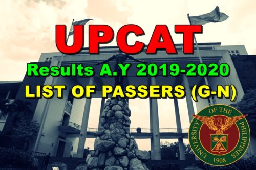 UPCAT Results