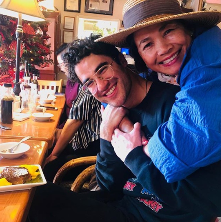 Darren Criss with Pinay mom