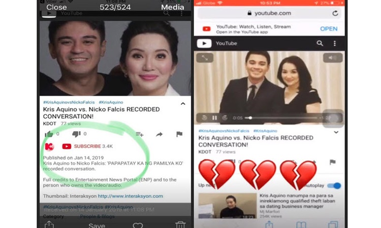 gretchen barretto on Kris