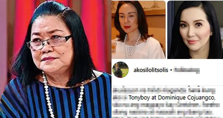 Entertainment columnist and talent manager Lolit Solis wrote a message for Tonyboy...