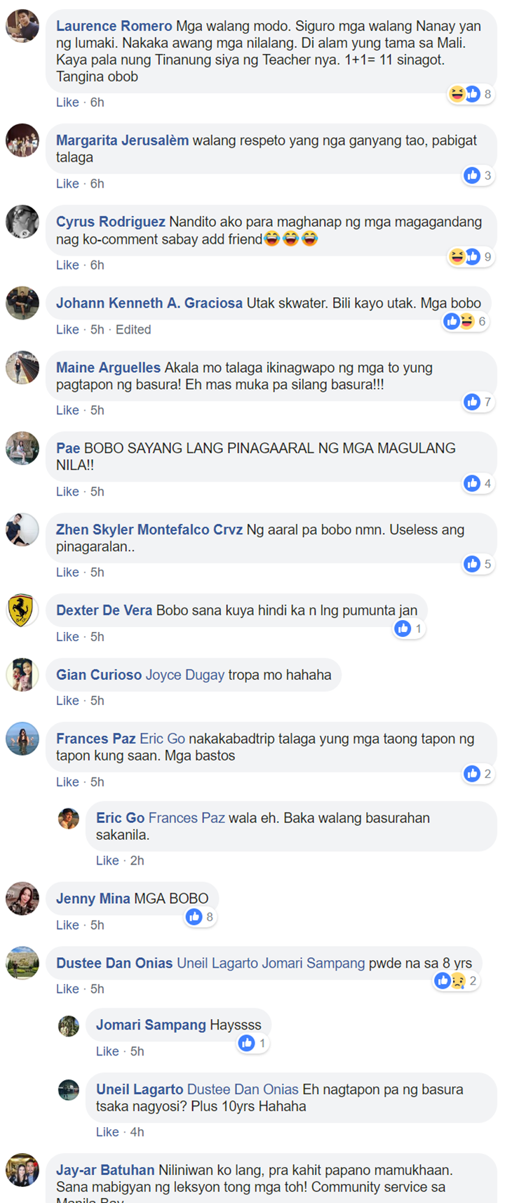 Here is the full post: