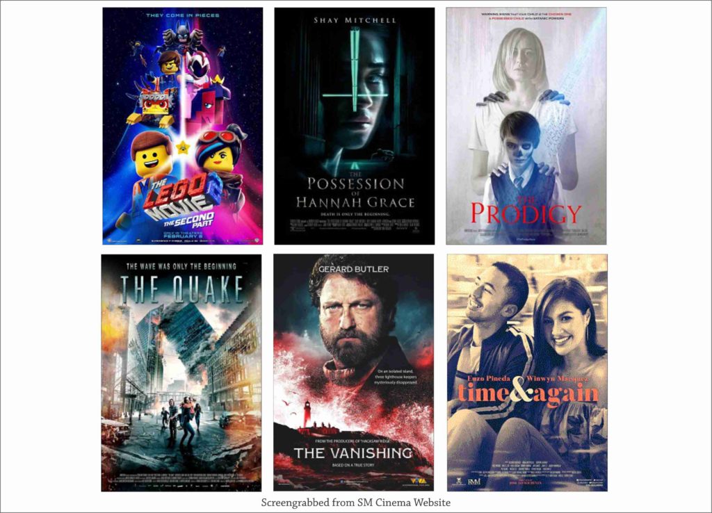 SM Cinema Showing Movies Today February 25, 2019