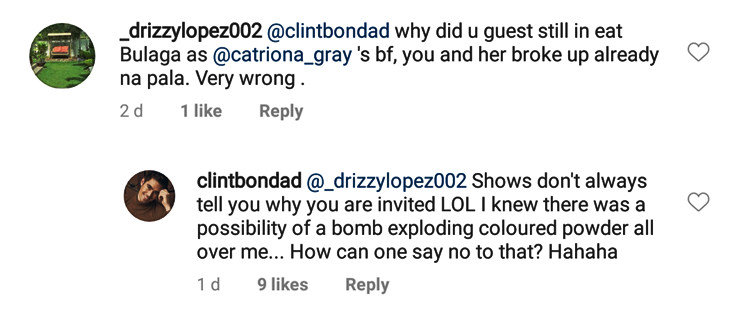 Clint Bondad Intriguing Answer