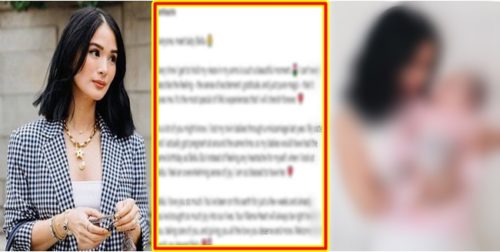 Heart Evangelista with Baby caption 1