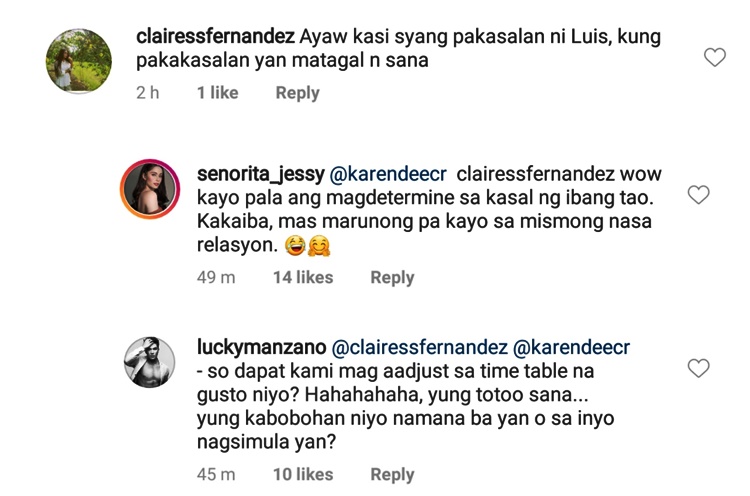 Luis Manzano Harsh Response