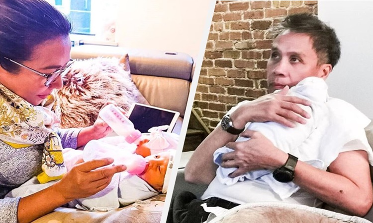 Mar Roxas and Korina babies