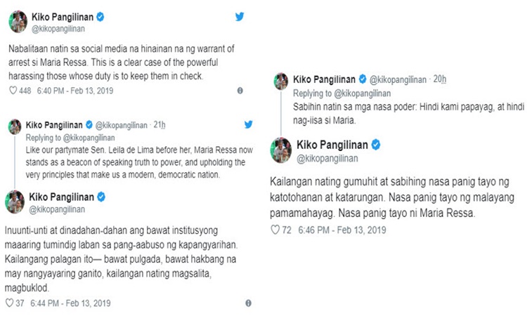 Maria Ressa Kiko Pangilinan