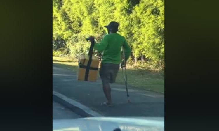 One-legged Street Vendor