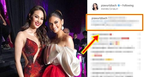 Pia Wurtzbach Message