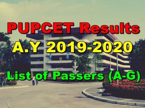 PUPCET Results