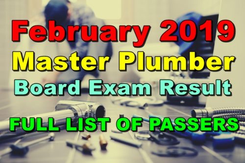 Master Plumber Board Exam