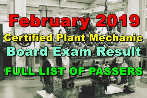 Certified Plant Mechanic