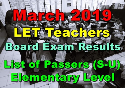 LET Teachers Board Exam Results