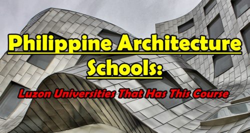 Philippine Architecture Schools