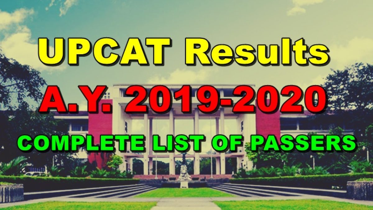 upcat entrance examination results 2020 2021