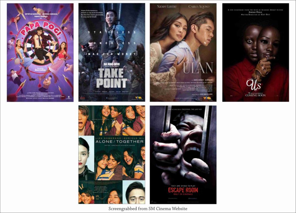 SM CINEMA: List Of Movies Showing Today March 22, 2019