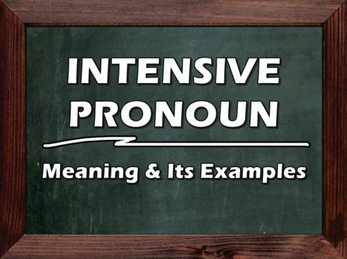 Intensive Pronoun