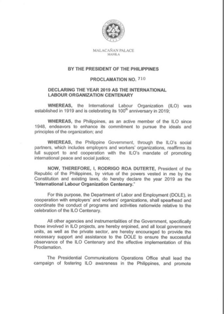 International Labour Organization Centenary