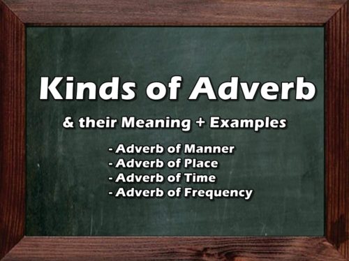 Kinds of Adverb