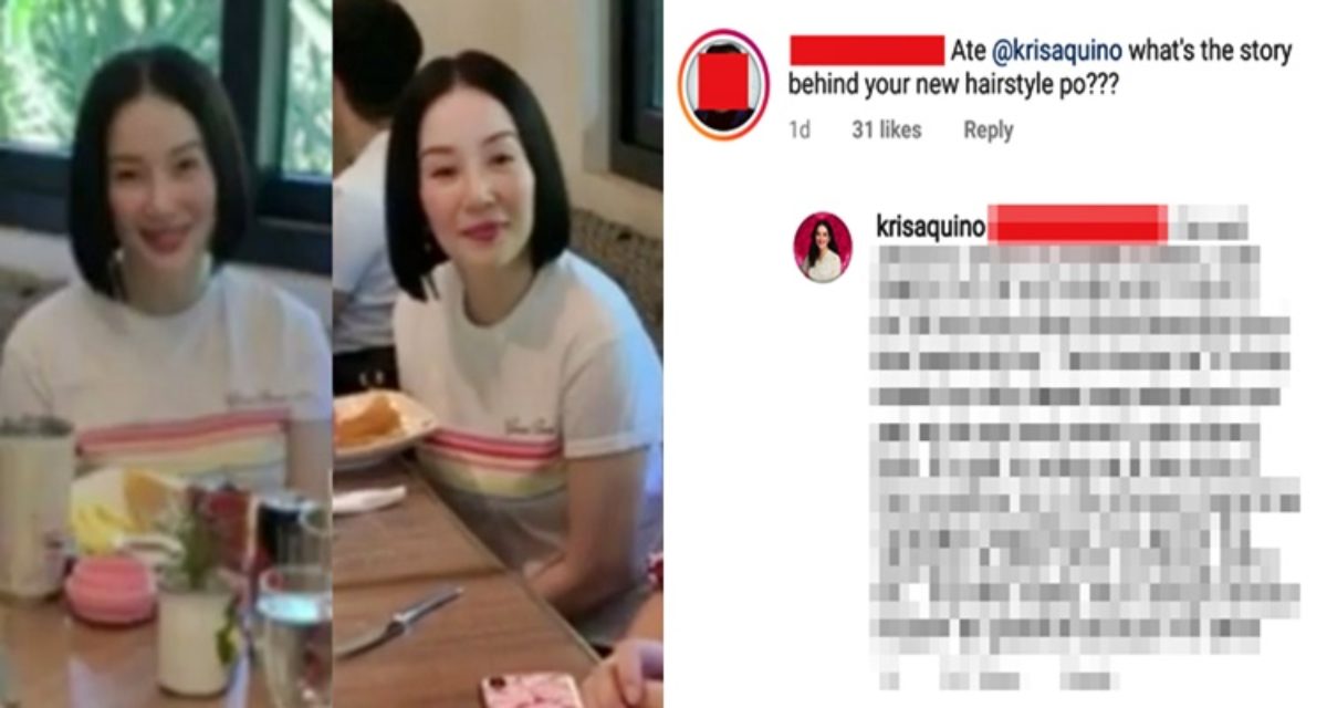 Kris Aquino New Hairstyle Sported Due To This Reason