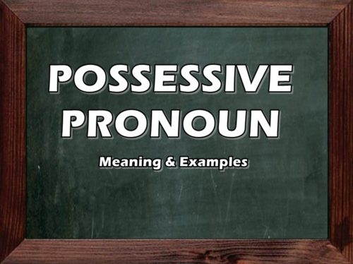 Possessive Pronoun