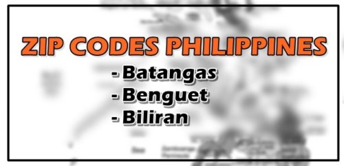 Zip Codes Philippines Batangas, Benguet & Biliran