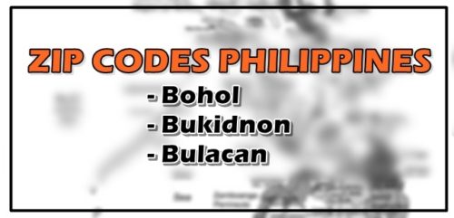 Zip Codes Philippines Bohol, Bukidnon, & Bulacan