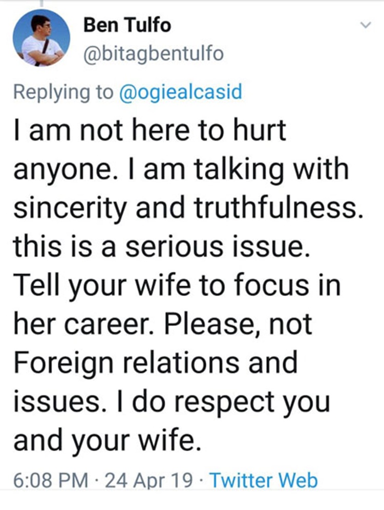 ben tulfo post