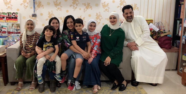 Sad Kuwaiti Family