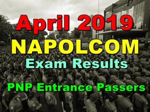 NAPOLCOM Exam Results