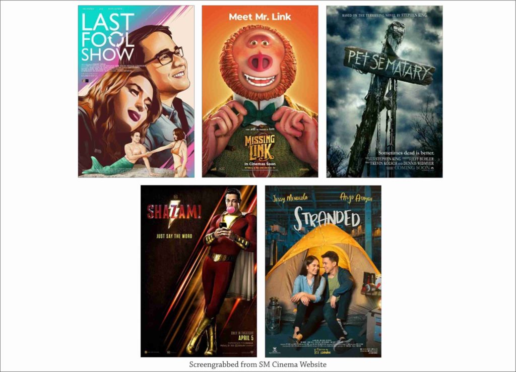 SM Cinema Showing Movies Today April 16, 2019