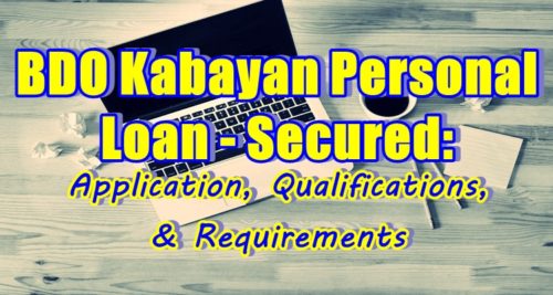 BDO Kabayan Personal Loan