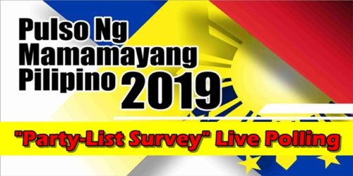 Pulso ng Mamamayang Pilipino 2019 Party-List Survey Live Polling