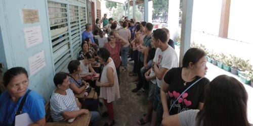 Voter in Daraga, Albay