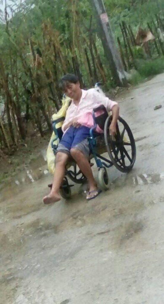 Photos Of Elderly Woman Collecting Scrap While In Wheelchair Go Viral