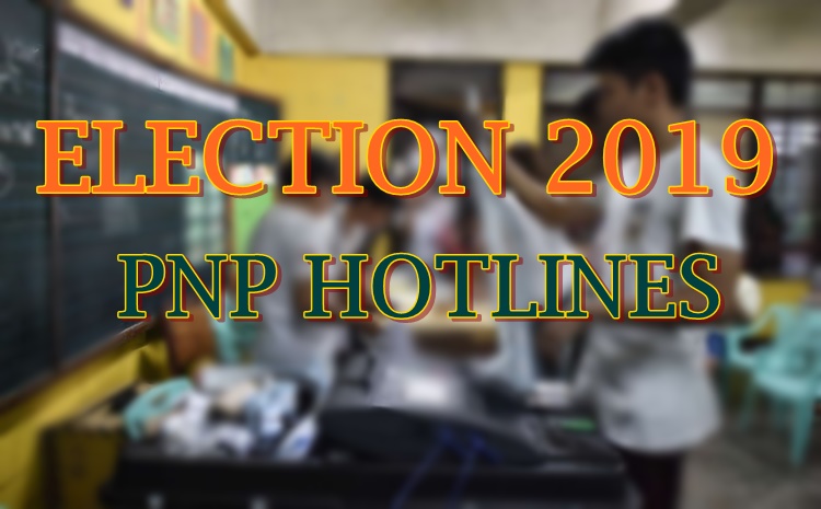 election 2019 pnp hotlines