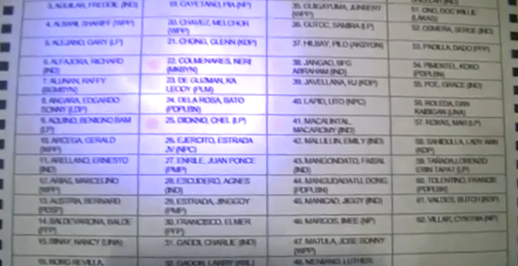 Election Ballot