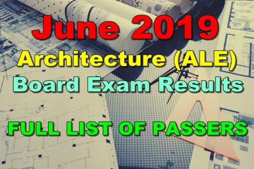 Architecture Board Exam Results